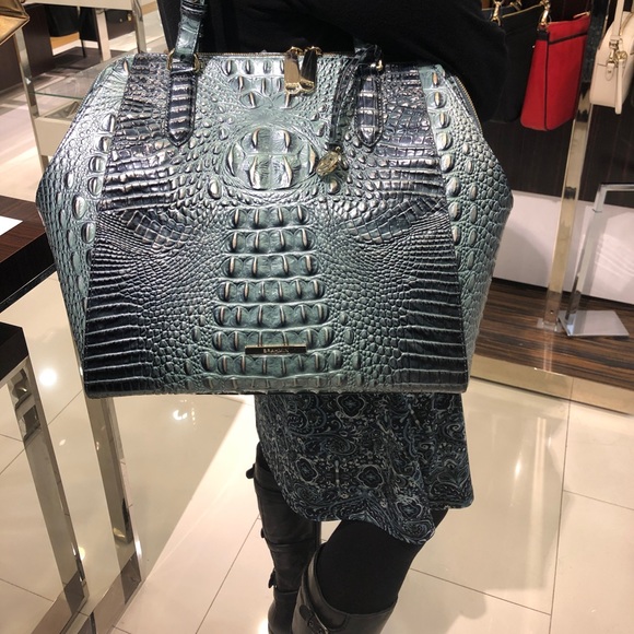 BRAHMIN MEDIUM CAMILA OBSIDIAN MELBOURNE TOTE NWOT - Picture 6 of 8